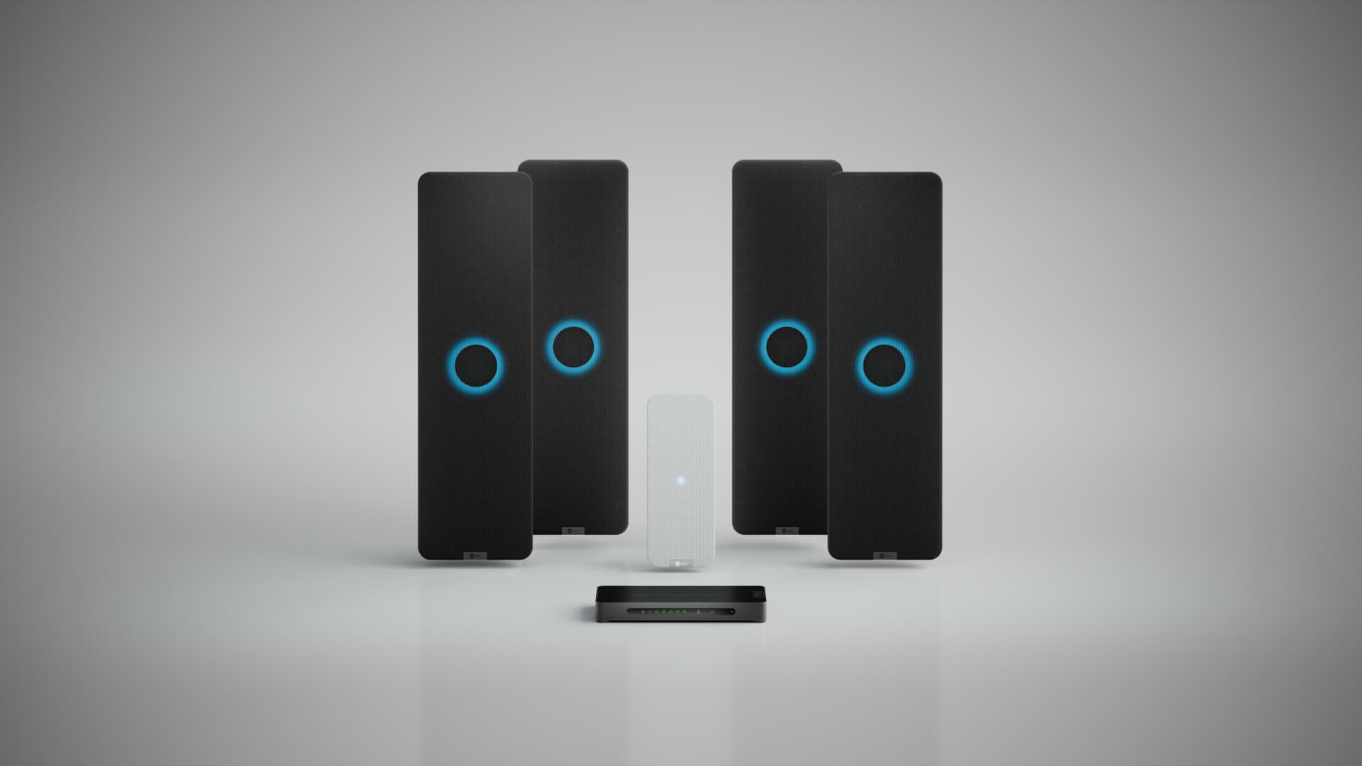 Nureva HDX 4 bar and 1 pod